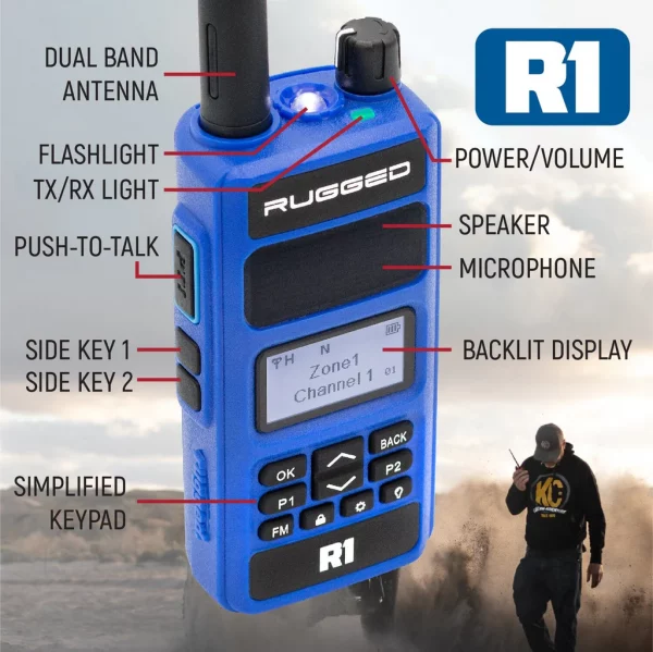 Radio Dual Rugged R1 - Imagen 2