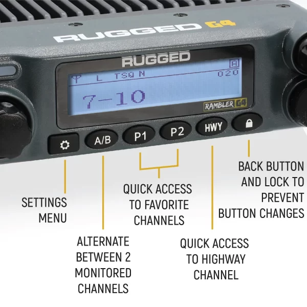 Radio Rugged Rambler G4 - Imagen 2