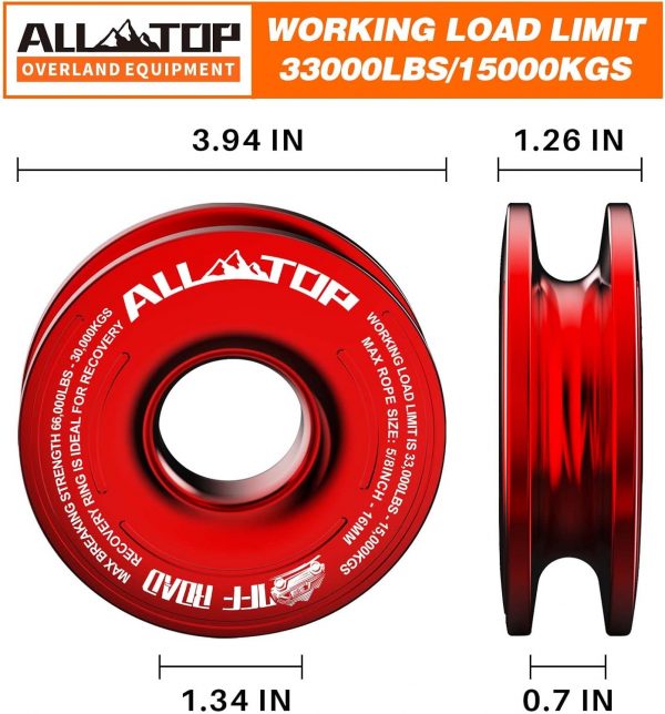 Polea De Recuperación Para Winch con Linea Sintetica - Imagen 5