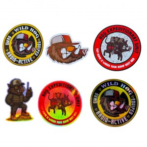 Set de stickers holograficos e imanes