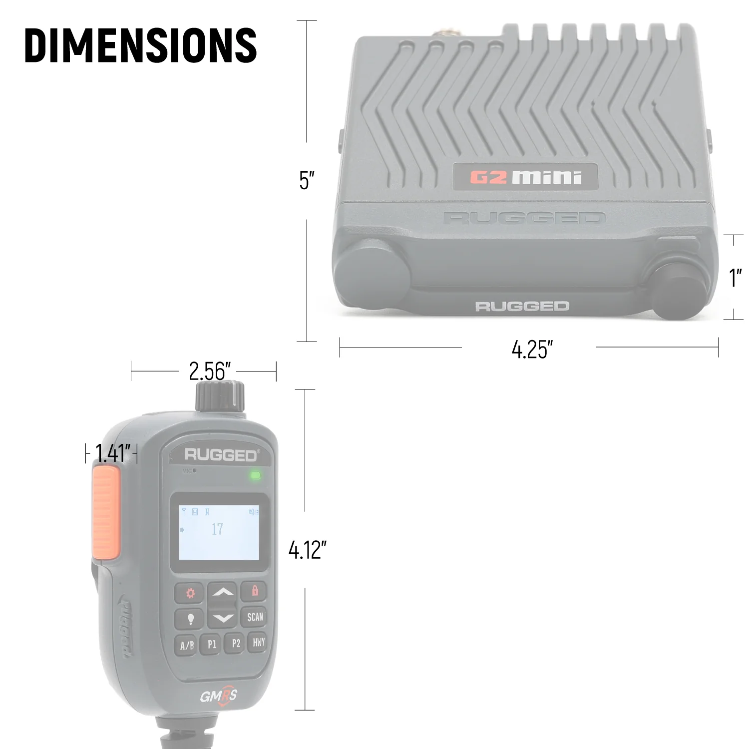 Radio Rugged G2 mini 30w GMRS - Imagen 7