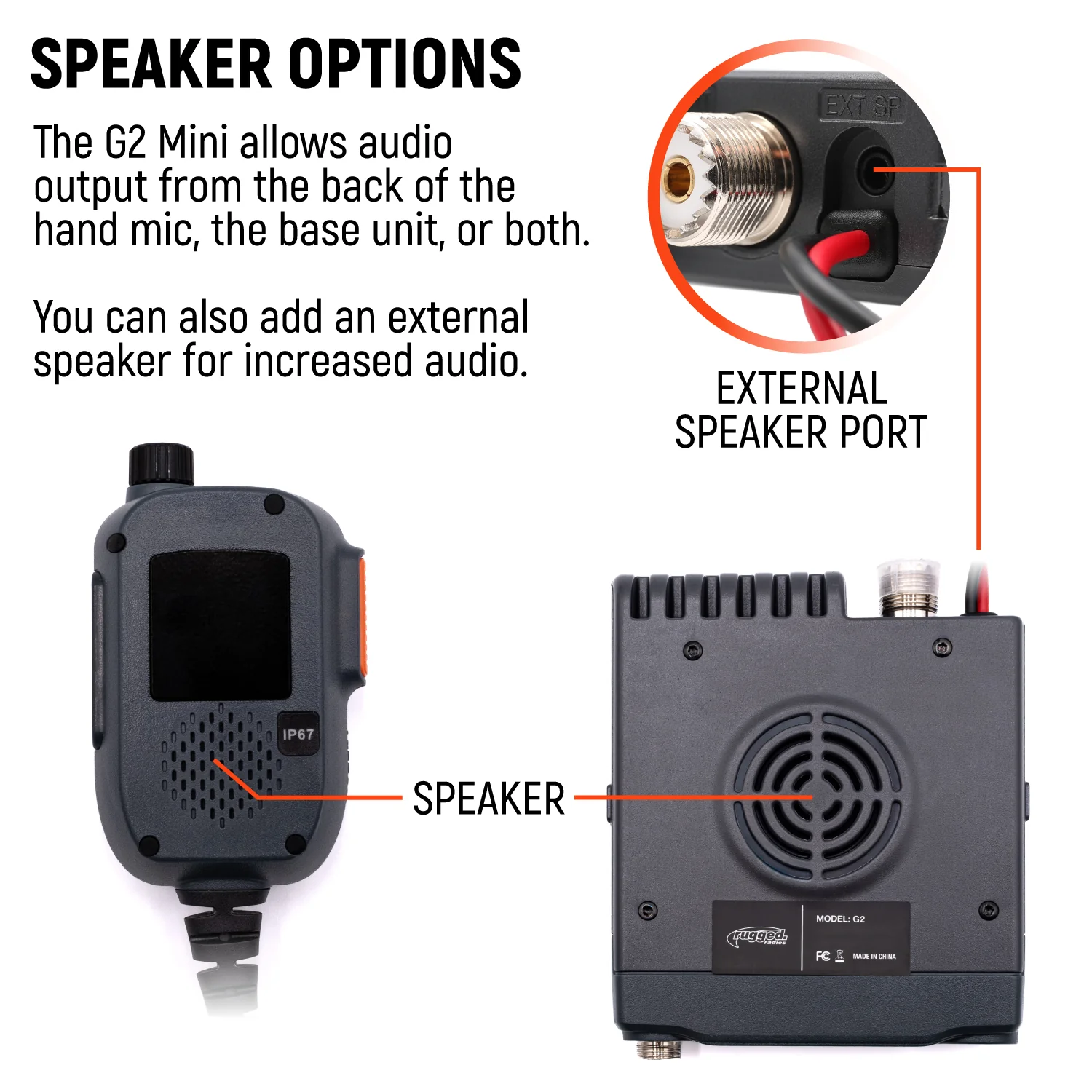 Radio Rugged G2 mini 30w GMRS - Imagen 6